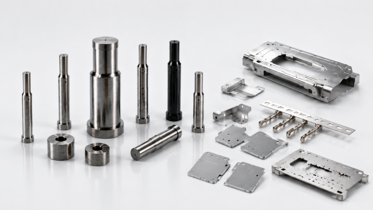Precision punches with representative stamped metal components