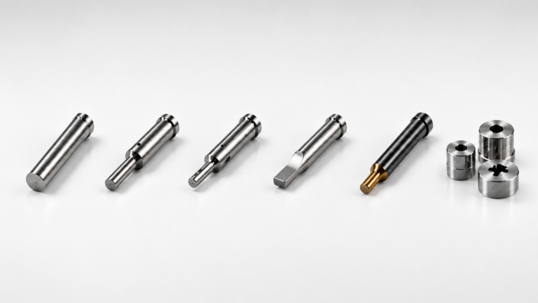 Round shoulder pilot profile and coated punch configurations