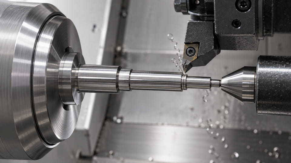 CNC turning of a stepped precision tooling pin